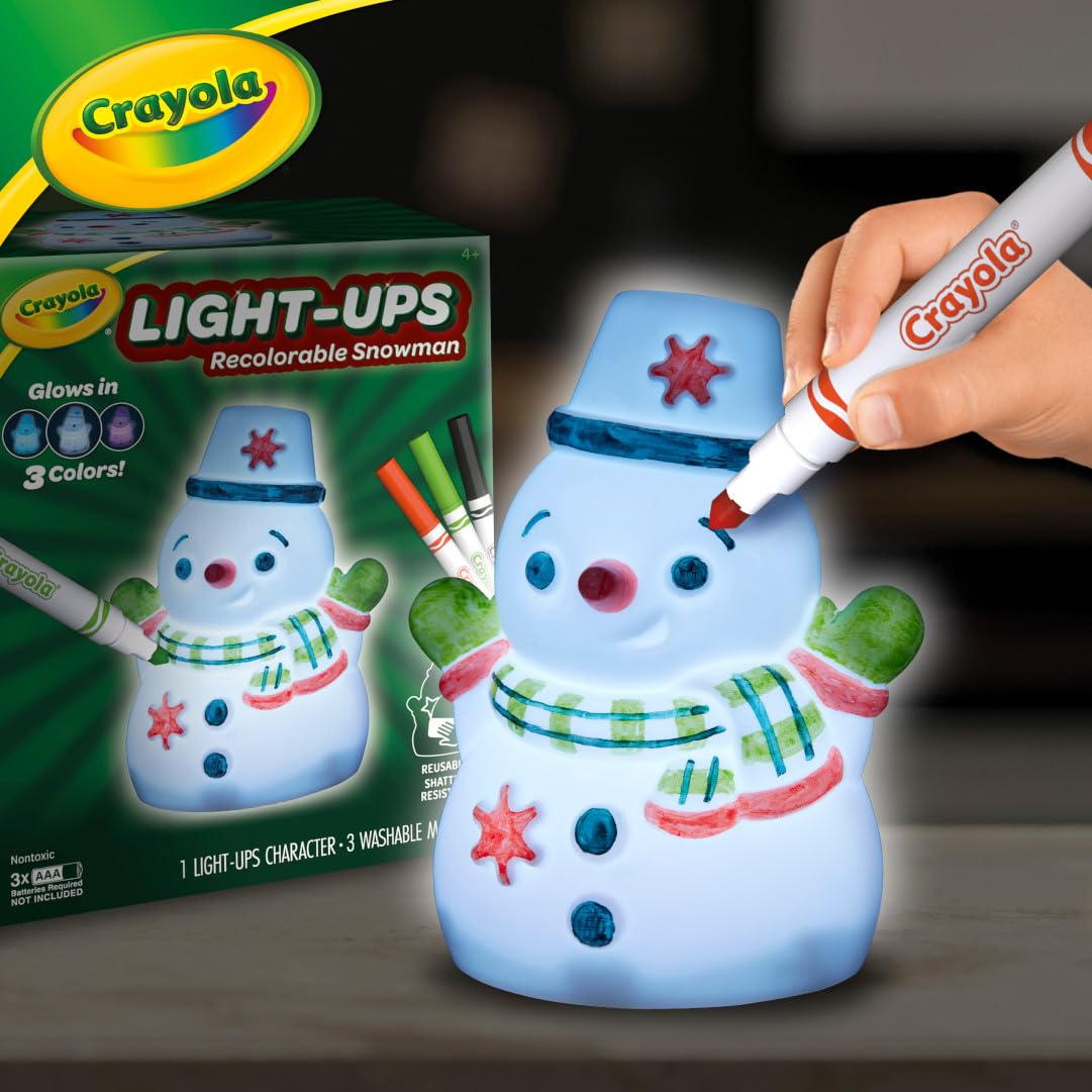 Foto 6 | Muñeco De Nieve Con Forma De Muñeco De Nieve, Crayola, Con 3 Rotuladores Lavables - Venta Internacional.