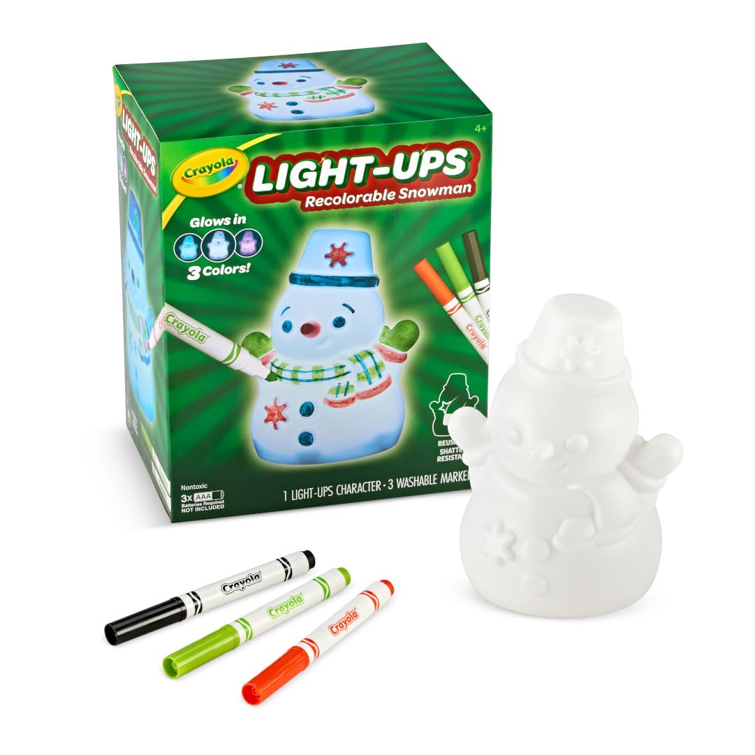 Foto 8 pulgar | Muñeco De Nieve Con Forma De Muñeco De Nieve, Crayola, Con 3 Rotuladores Lavables - Venta Internacional.