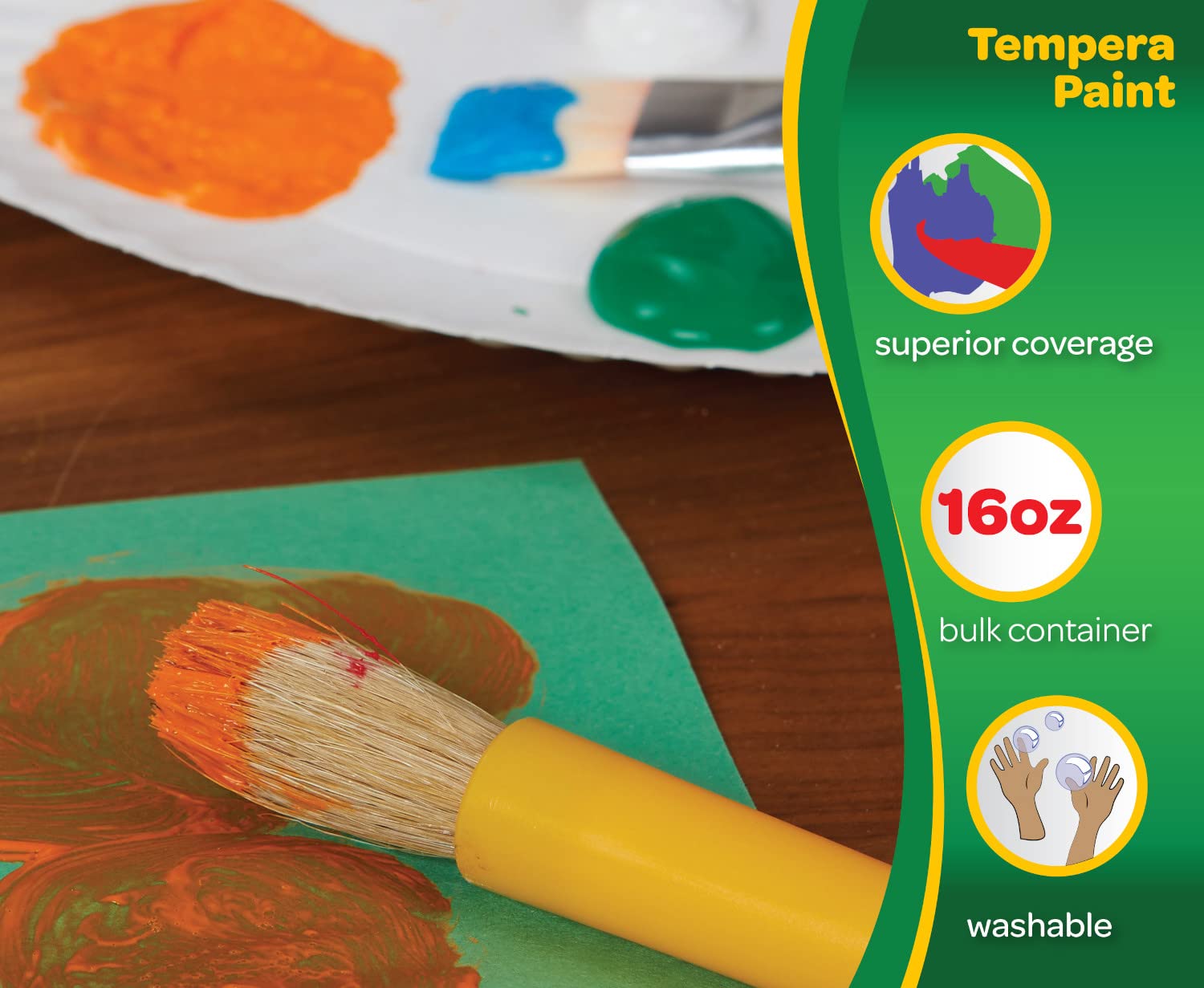 Foto 6 pulgar | Pintura Crayola Premier Tempera Orange, 473 Ml, Para Niños, No Tóxica - Venta Internacional.