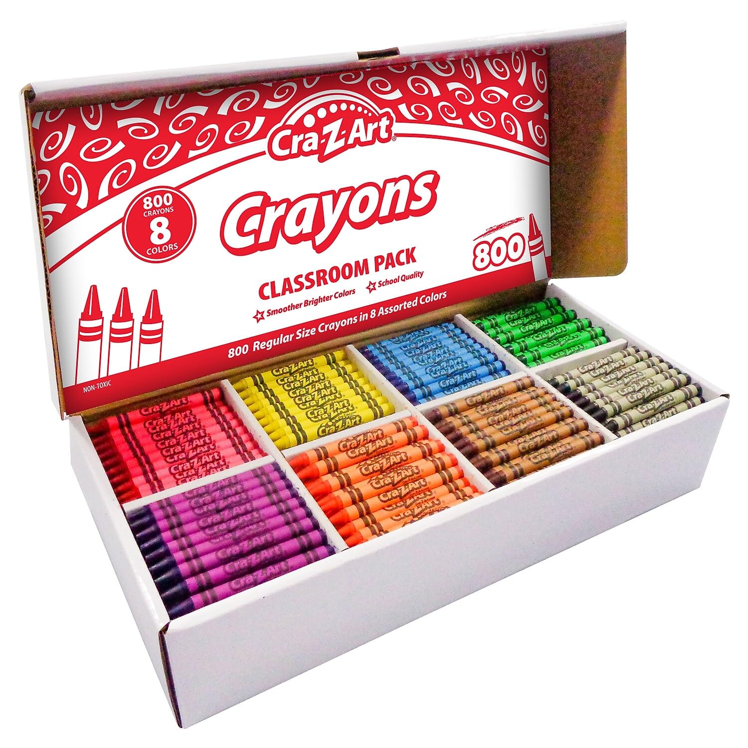 Foto 2 pulgar | Crayon Cra-z-art Bulk Class, Paquete De 800 Unidades, 8 Colores Surtidos - Venta Internacional.