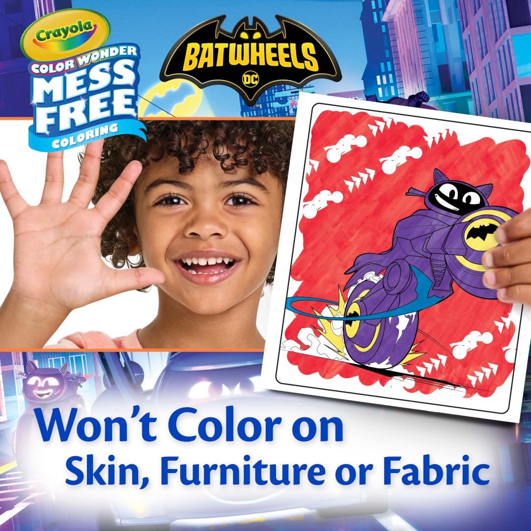Foto 5 pulgar | Set Para Colorear Crayola Batwheels Color Wonder Con 18 Páginas Y 5 Rotuladores - Venta Internacional.