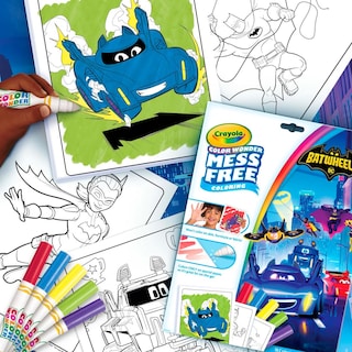 Foto 6 | Set Para Colorear Crayola Batwheels Color Wonder Con 18 Páginas Y 5 Rotuladores - Venta Internacional.
