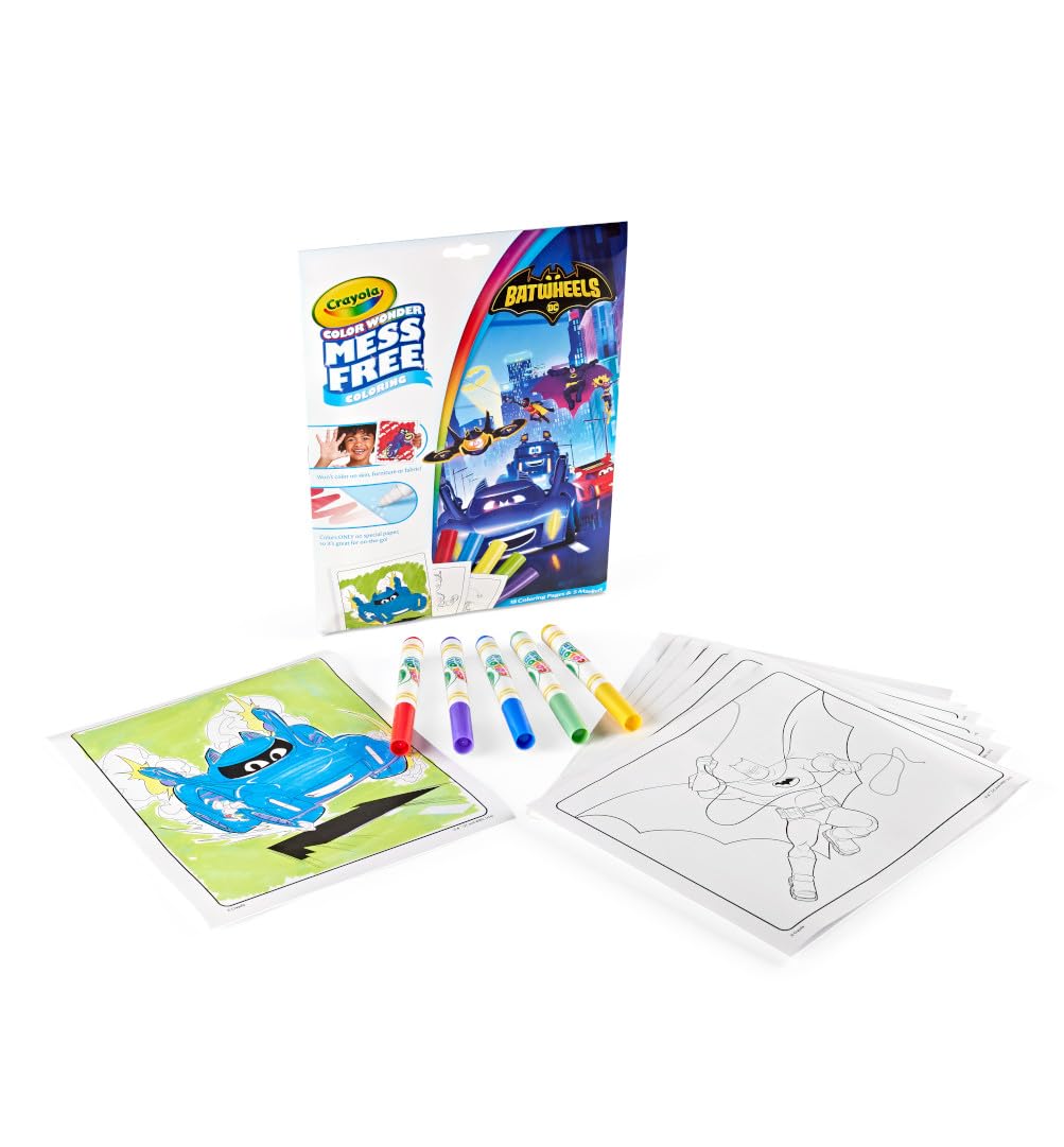 Foto 8 pulgar | Set Para Colorear Crayola Batwheels Color Wonder Con 18 Páginas Y 5 Rotuladores - Venta Internacional.