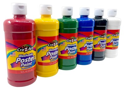 Foto 1 | Set De Pintura Para Póster Cra-z-art, Lavable, 473 Ml, 6 Colores, 6 Botellas - Venta Internacional.