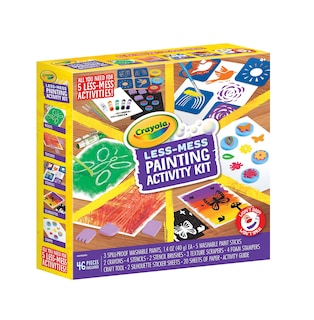 Foto 3 | Kit De Actividades De Pintura Crayola Less Mess Kids, 46 Unidades, Más De 4 Años - Venta Internacional.