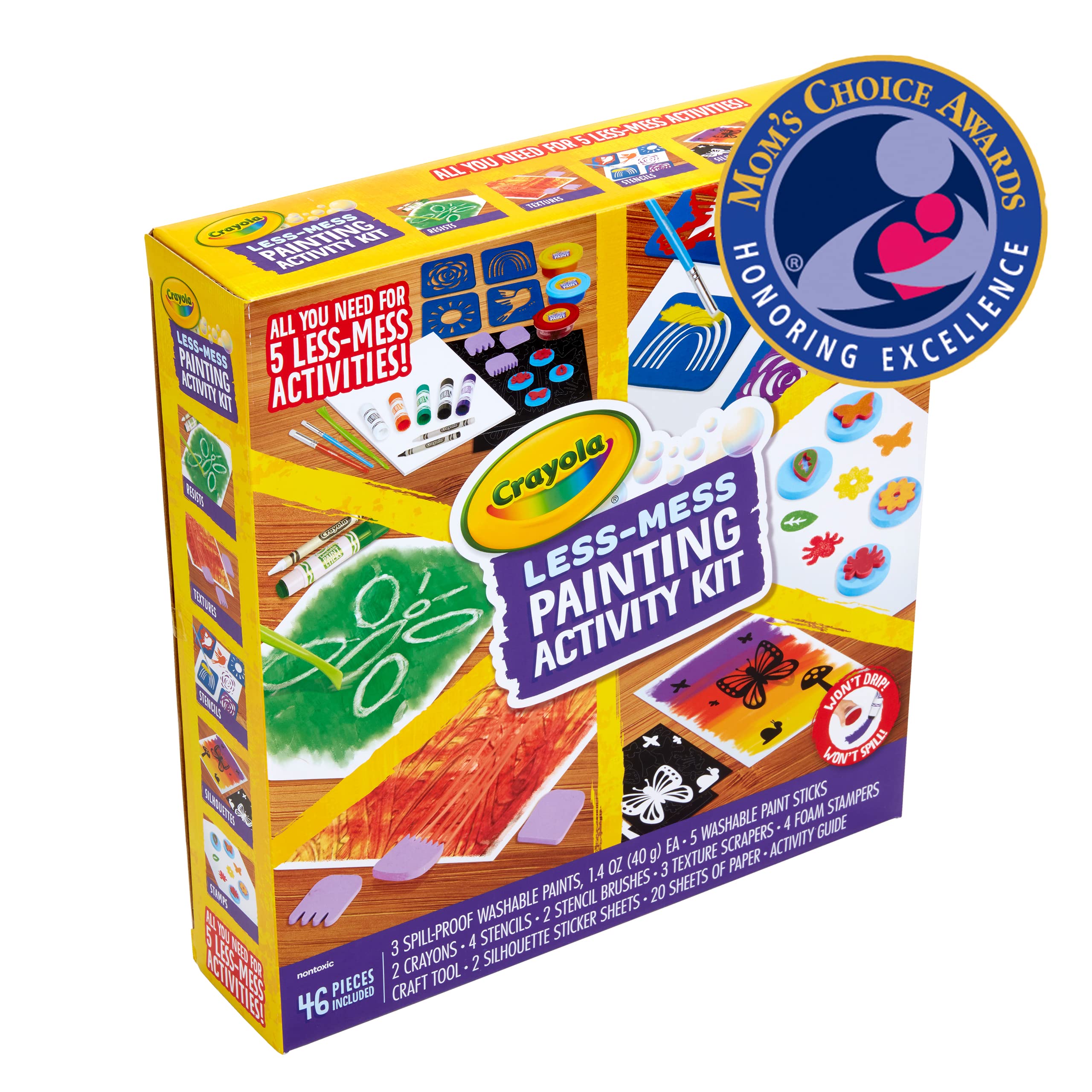 Foto 6 pulgar | Kit De Actividades De Pintura Crayola Less Mess Kids, 46 Unidades, Más De 4 Años - Venta Internacional.