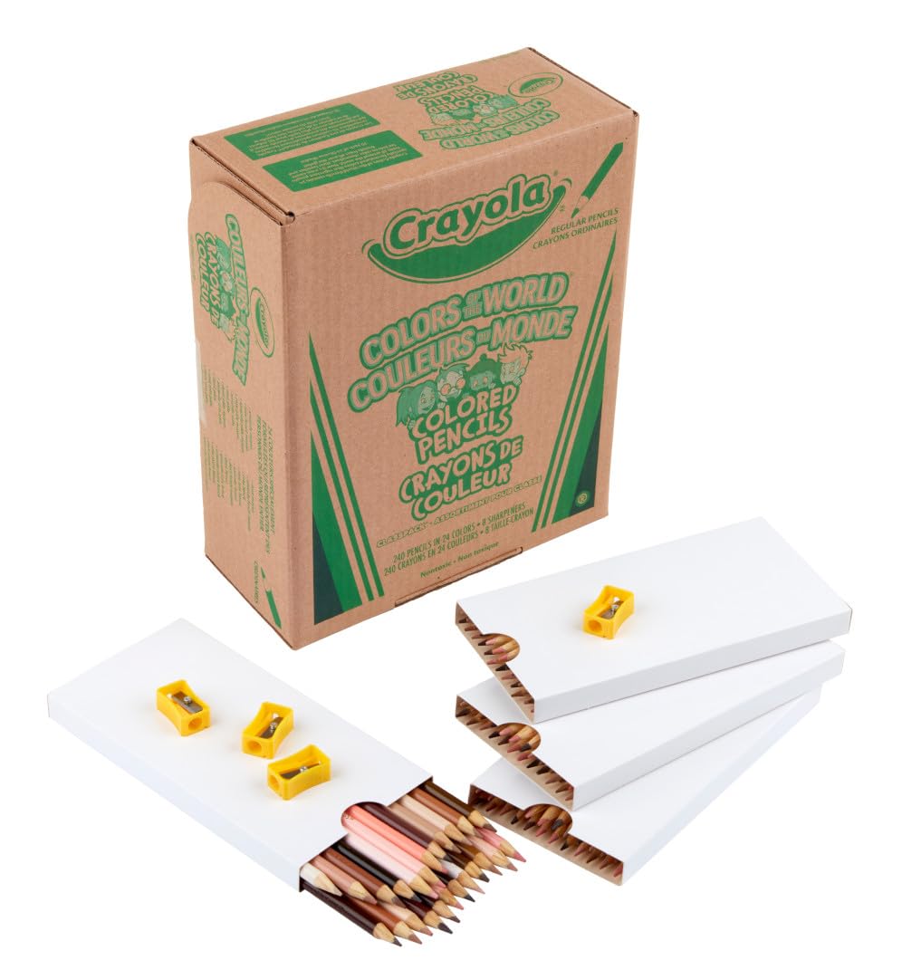 Lápices De Colores Crayola Colors Of The World Skin Tone 240 Unidades - Venta Internacional.