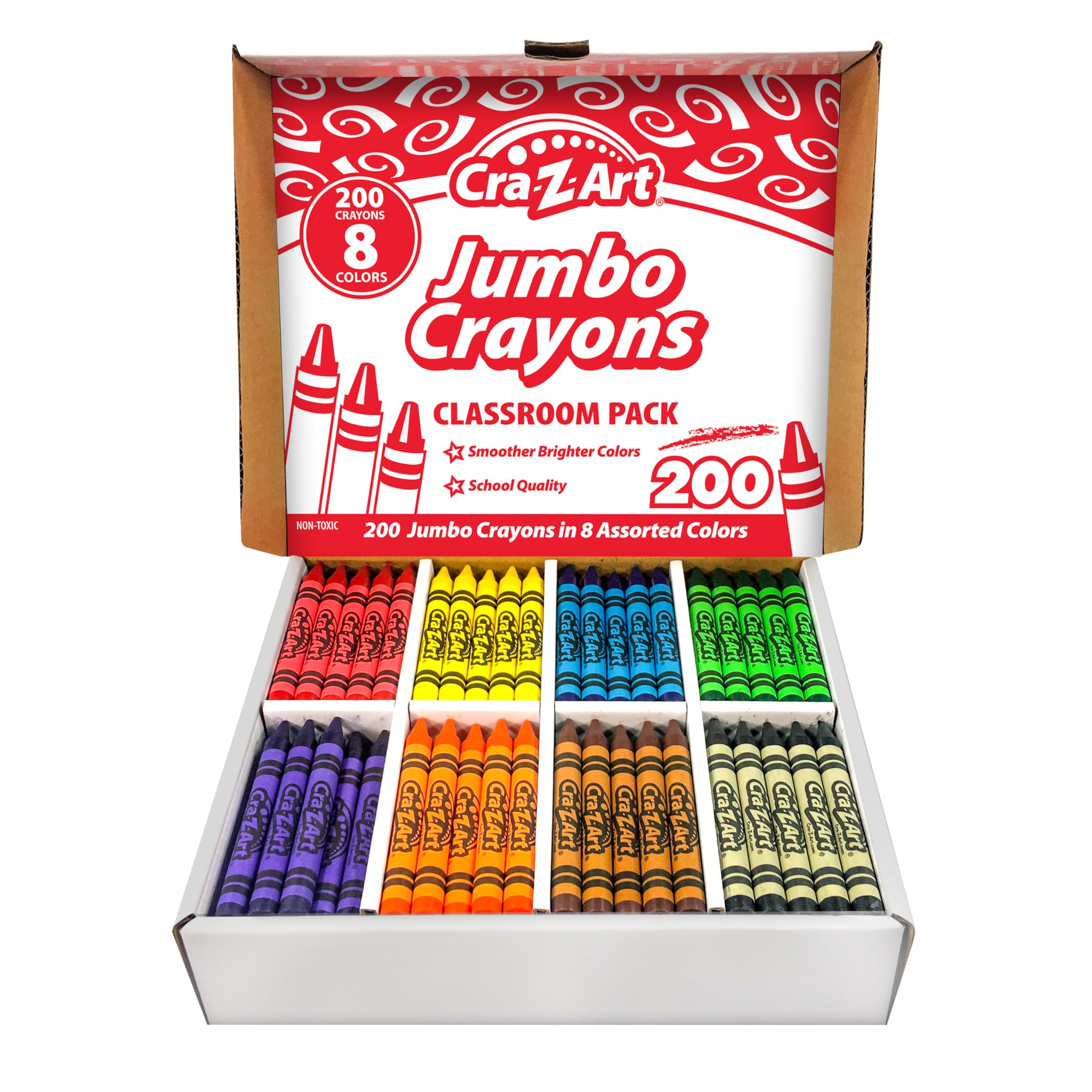 Foto 2 pulgar | Set De Crayones Cra-z-art Jumbo 200 Unidades, 8 Colores Surtidos Para Niños - Venta Internacional.