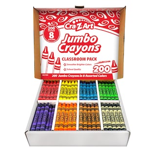 Foto 1 | Set De Crayones Cra-z-art Jumbo 200 Unidades, 8 Colores Surtidos Para Niños - Venta Internacional.
