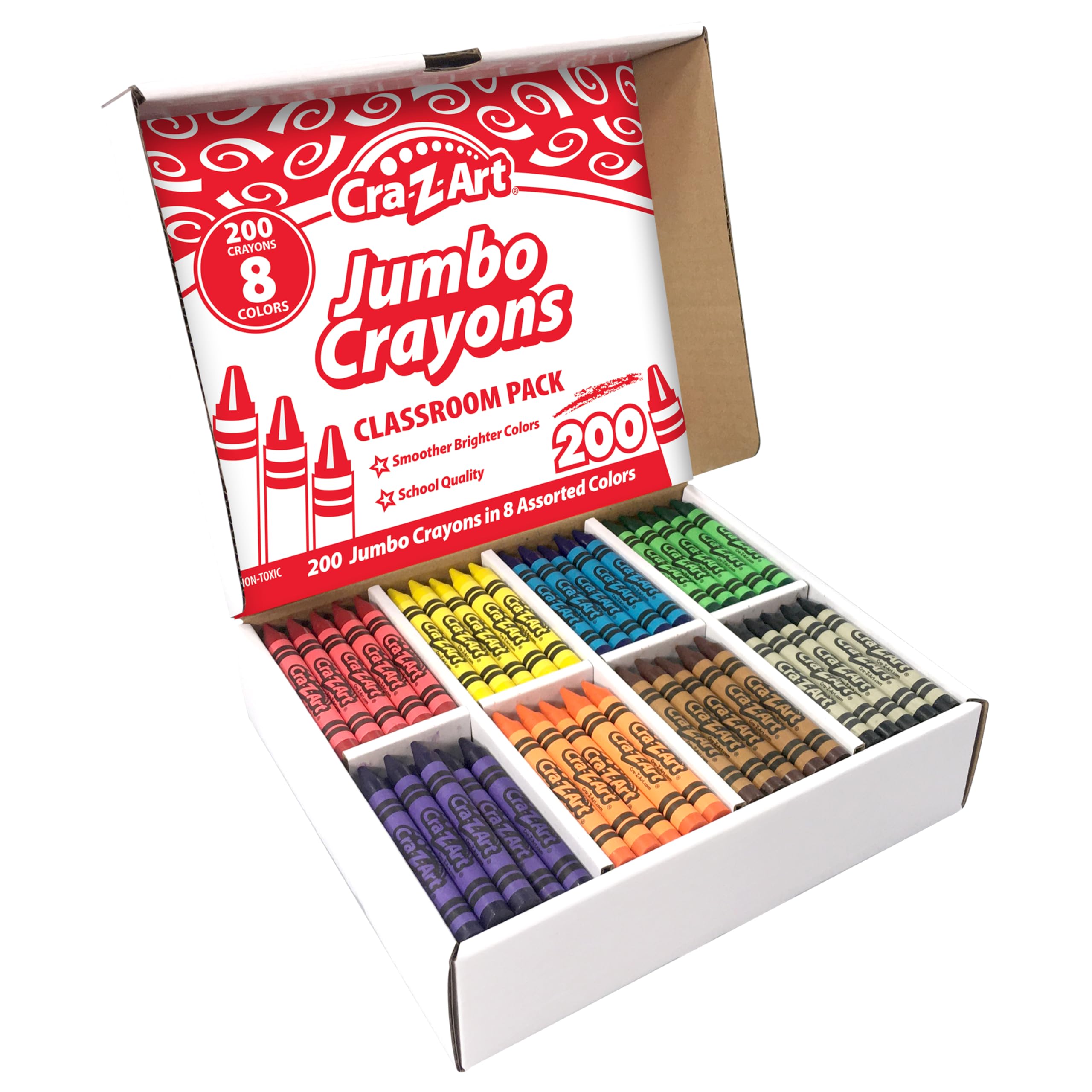 Foto 3 pulgar | Set De Crayones Cra-z-art Jumbo 200 Unidades, 8 Colores Surtidos Para Niños - Venta Internacional.