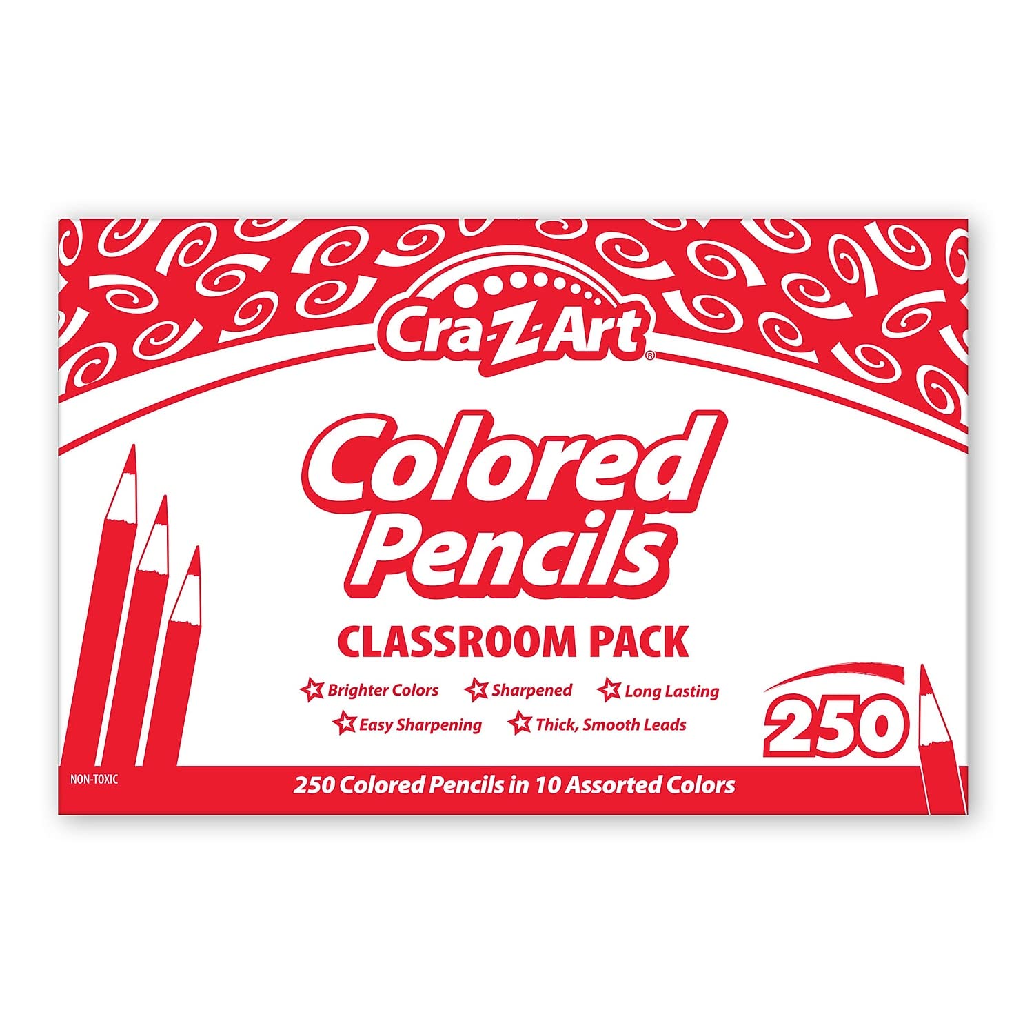 Foto 2 | Lápices De Colores Cra-z-art Bulk Class, Paquete De 250 Unidades, 10 Colores - Venta Internacional.