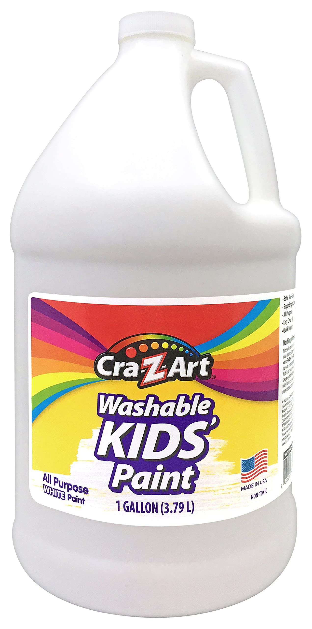 Pintura Cra-z-art Lavable 1 Galón Blanca - Venta Internacional