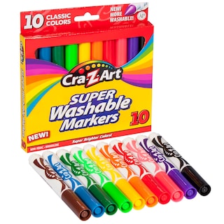 Foto 1 | Marcadores Cra-z-art Classic, Superlavables, Punta Ancha, 10 Unidades - Venta Internacional.