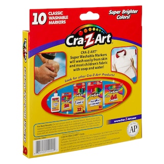 Foto 2 | Marcadores Cra-z-art Classic, Superlavables, Punta Ancha, 10 Unidades - Venta Internacional.