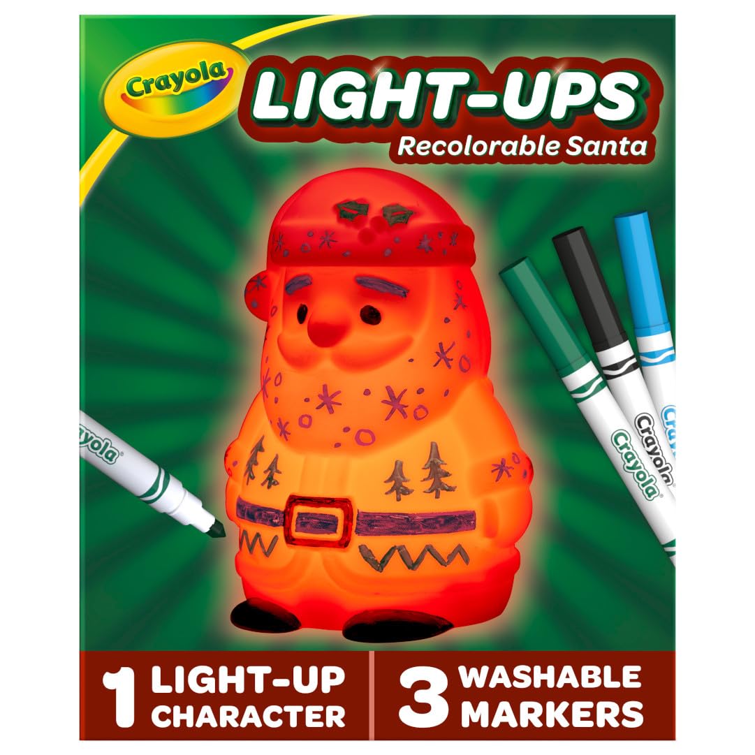 Foto 2 pulgar | Light Up Toy Crayola Ilumina A Papá Noel Con Rotuladores Lavables - Venta Internacional.