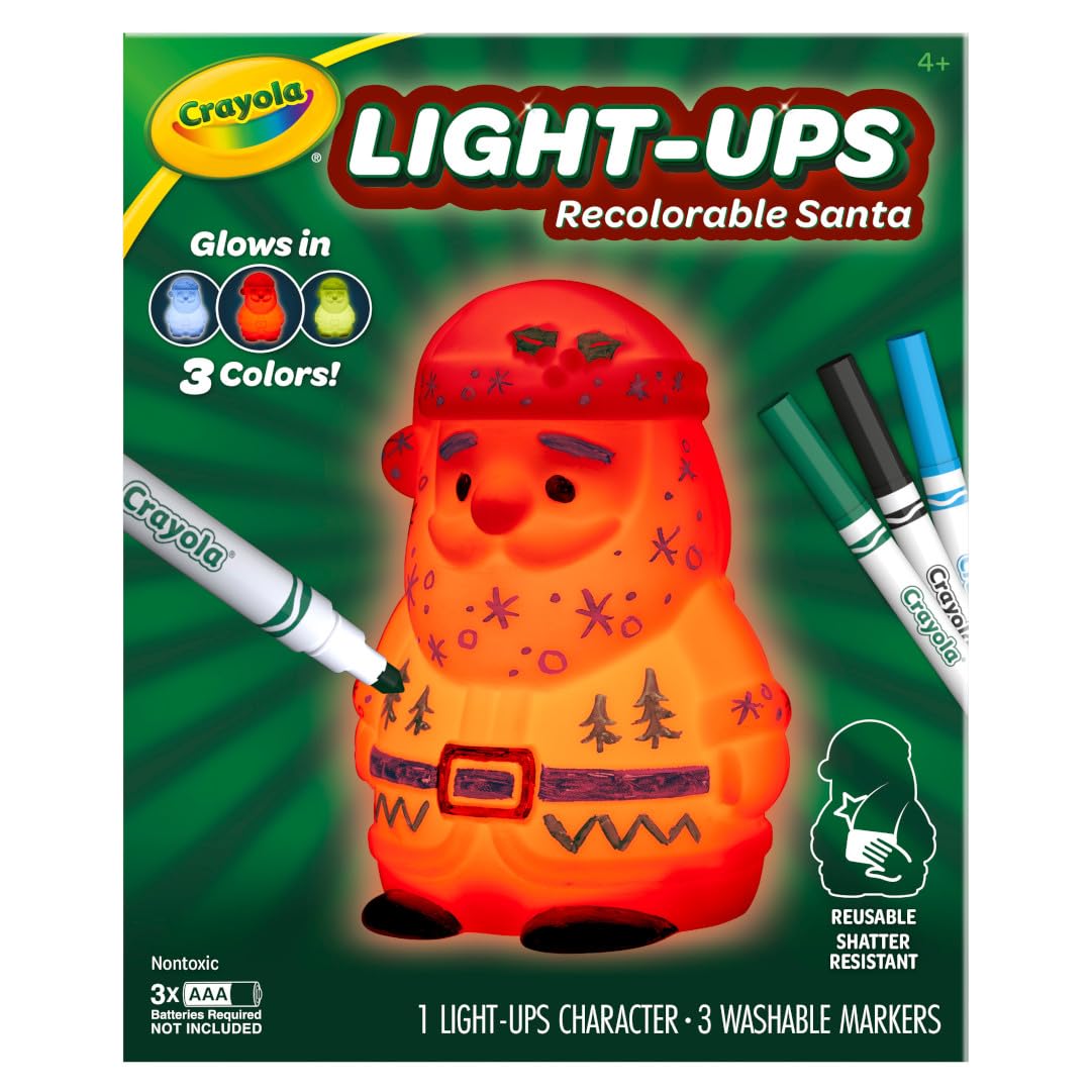 Foto 3 pulgar | Light Up Toy Crayola Ilumina A Papá Noel Con Rotuladores Lavables - Venta Internacional.