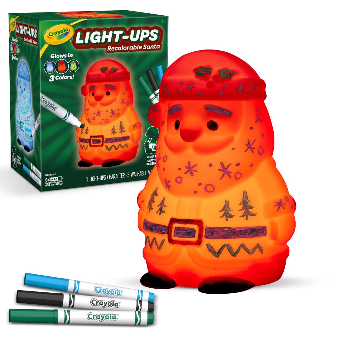 Foto 8 pulgar | Light Up Toy Crayola Ilumina A Papá Noel Con Rotuladores Lavables - Venta Internacional.