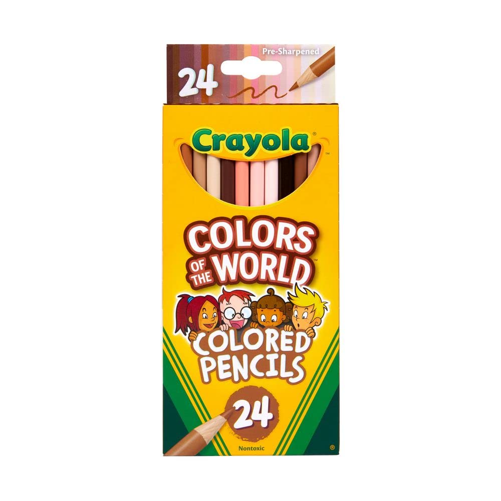 Lápices De Colores Crayola Color Of The World, 3 Mm, 24 Unidades - Venta Internacional.