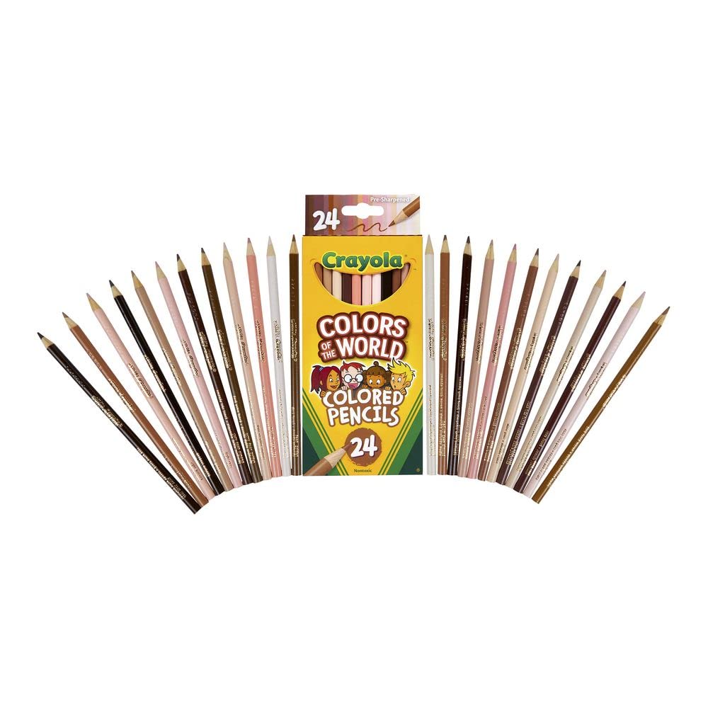 Foto 2 | Lápices De Colores Crayola Color Of The World, 3 Mm, 24 Unidades - Venta Internacional.