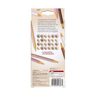 Foto 3 | Lápices De Colores Crayola Color Of The World, 3 Mm, 24 Unidades - Venta Internacional.