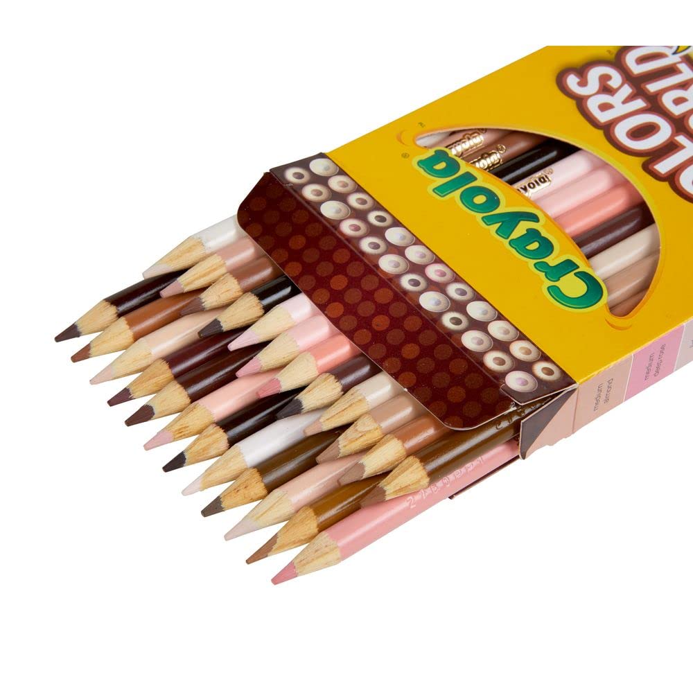 Foto 6 pulgar | Lápices De Colores Crayola Color Of The World, 3 Mm, 24 Unidades - Venta Internacional.