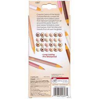 Foto 6 | Lápices De Colores Crayola Color Of The World, 3 Mm, 24 Unidades - Venta Internacional.