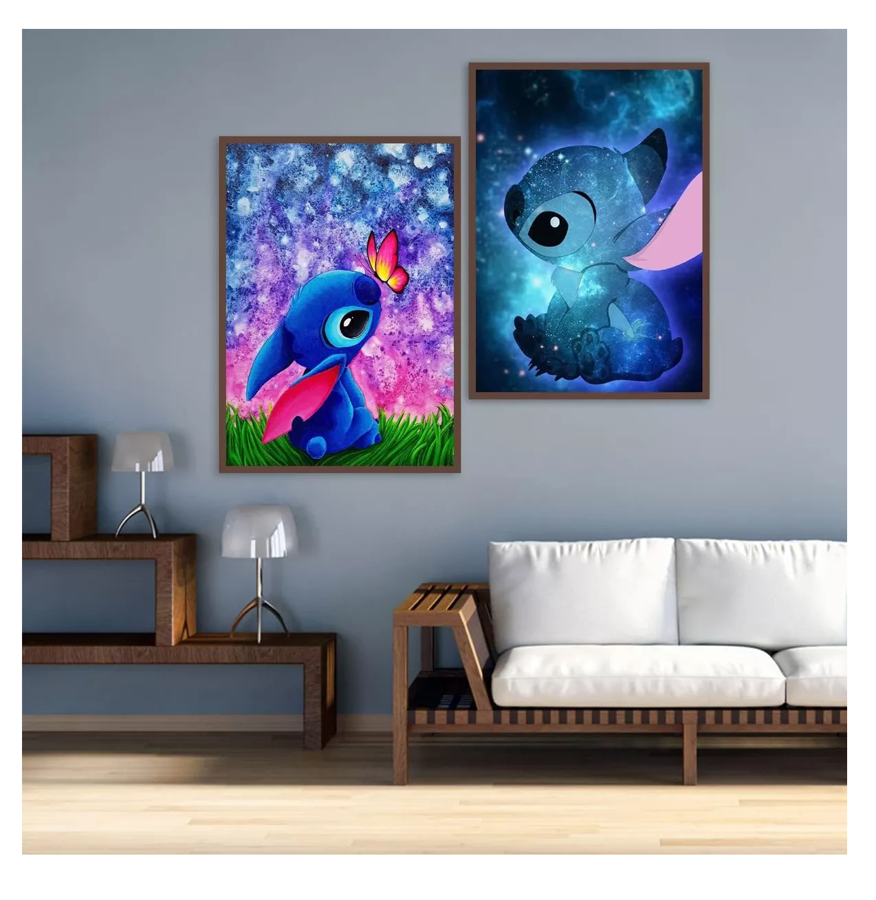 Foto 4 | Kits De Pintura Diamantes Para Stitch 5d Diy 40×30 Cm 3 Pzs Colores