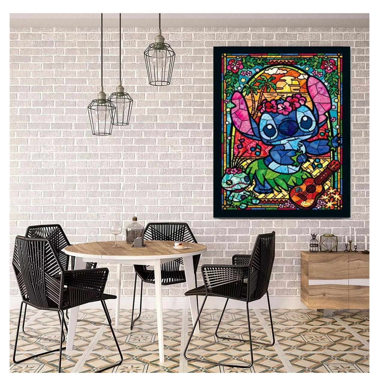 Foto 5 | Kits De Pintura Diamantes Para Stitch 5d Diy 40×30 Cm 3 Pzs Colores