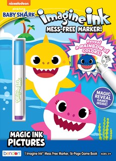 Foto 1 | Libro Para Colorear Bendon Baby Shark Con Marcador Antidesorden 47220 - Venta Internacional.