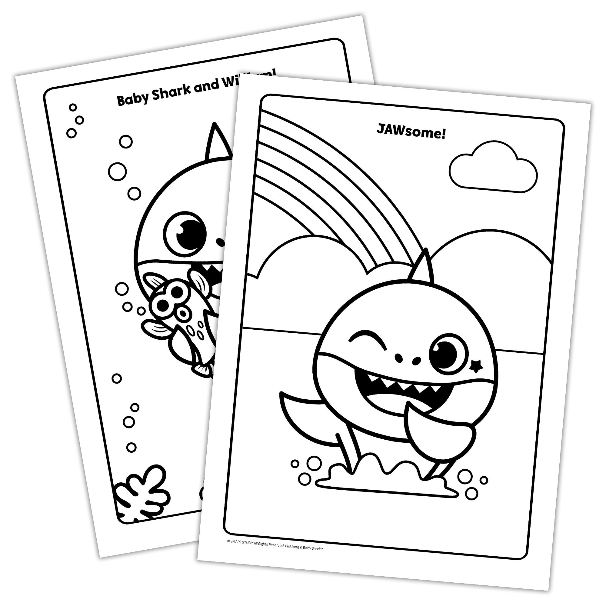 Foto 7 pulgar | Libro Para Colorear Bendon Baby Shark Con Marcador Antidesorden 47220 - Venta Internacional.