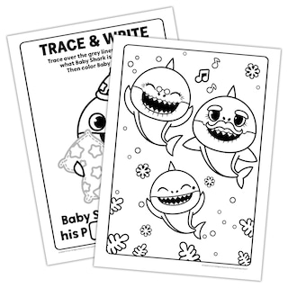 Foto 7 | Libro Para Colorear Bendon Baby Shark Con Marcador Antidesorden 47220 - Venta Internacional.