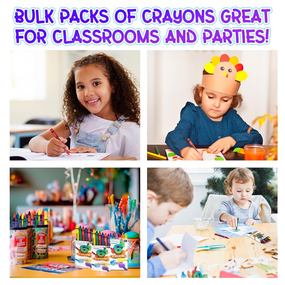 Foto 5 pulgar | Juego A Granel De Crayons Artcreativity, 200 Paquetes De 6 Unidades, Para Niños - Venta Internacional.