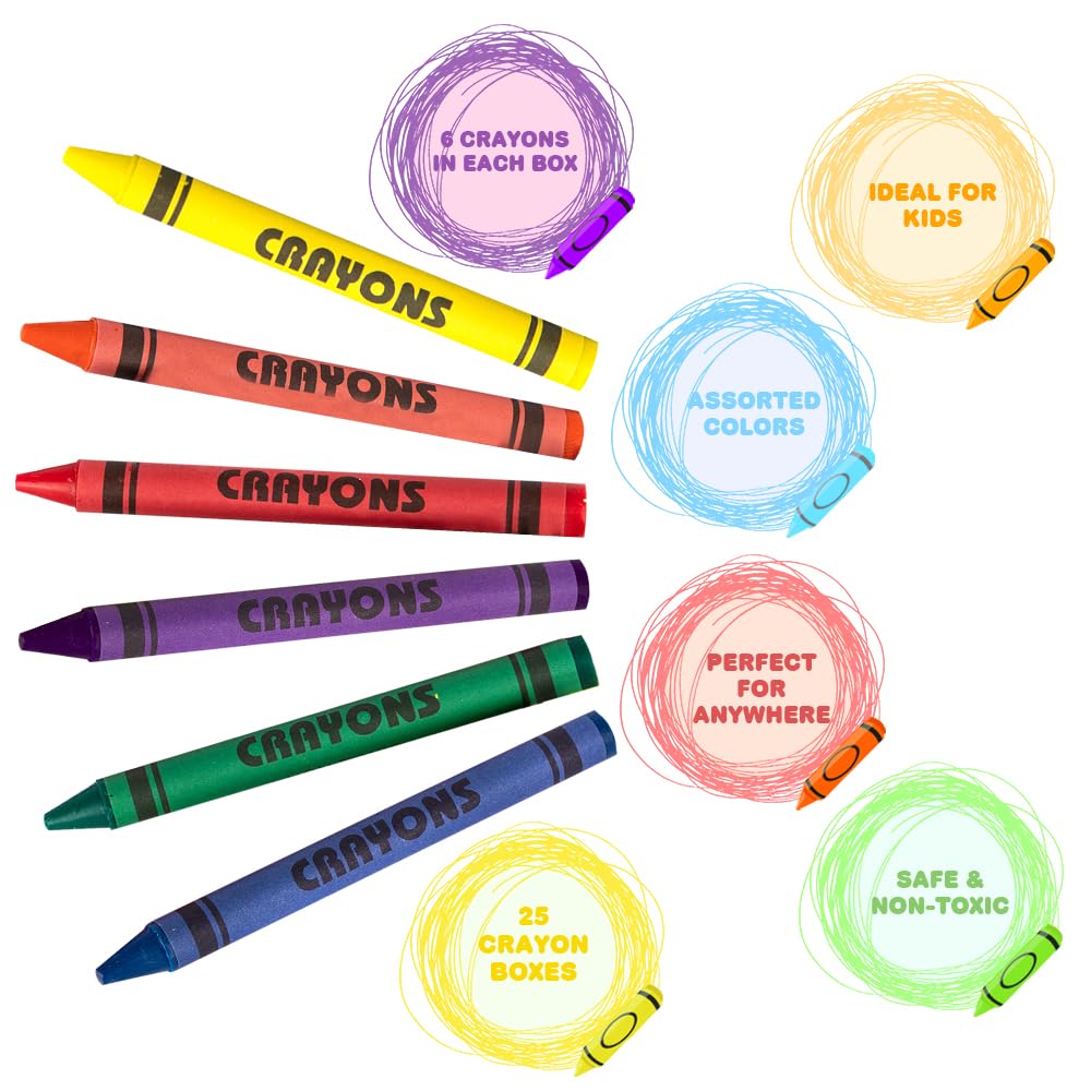 Foto 6 pulgar | Juego A Granel De Crayons Artcreativity, 200 Paquetes De 6 Unidades, Para Niños - Venta Internacional.