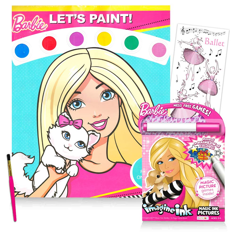Foto 2 pulgar | Juego De Libros Para Colorear Activity Super Set Barbie Con Pintura Y Tinta - Venta Internacional.