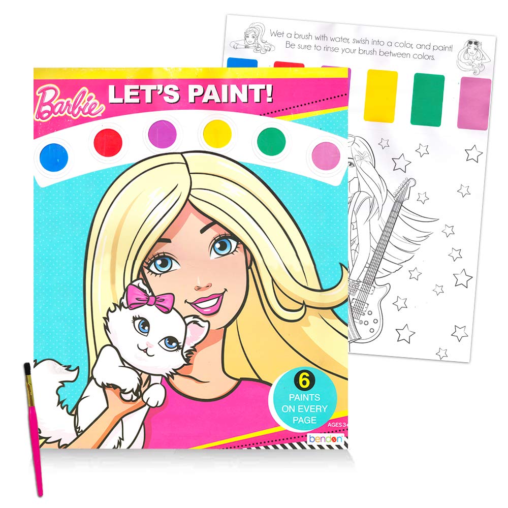 Foto 3 pulgar | Juego De Libros Para Colorear Activity Super Set Barbie Con Pintura Y Tinta - Venta Internacional.
