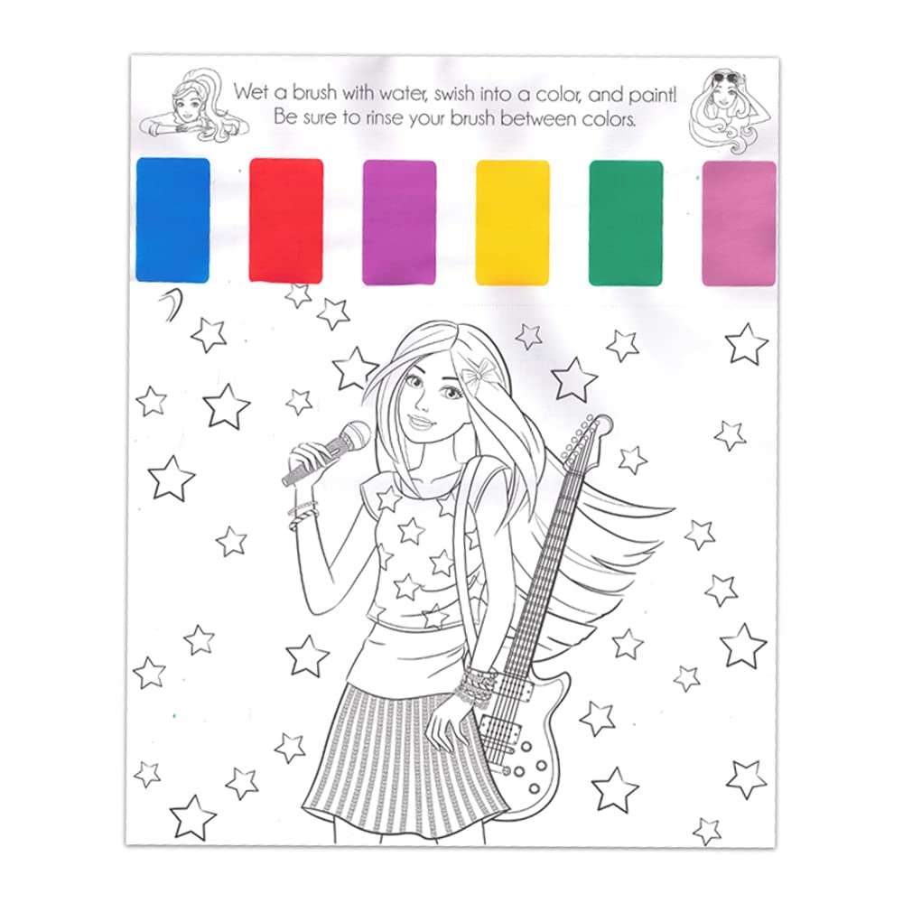 Foto 4 pulgar | Juego De Libros Para Colorear Activity Super Set Barbie Con Pintura Y Tinta - Venta Internacional.