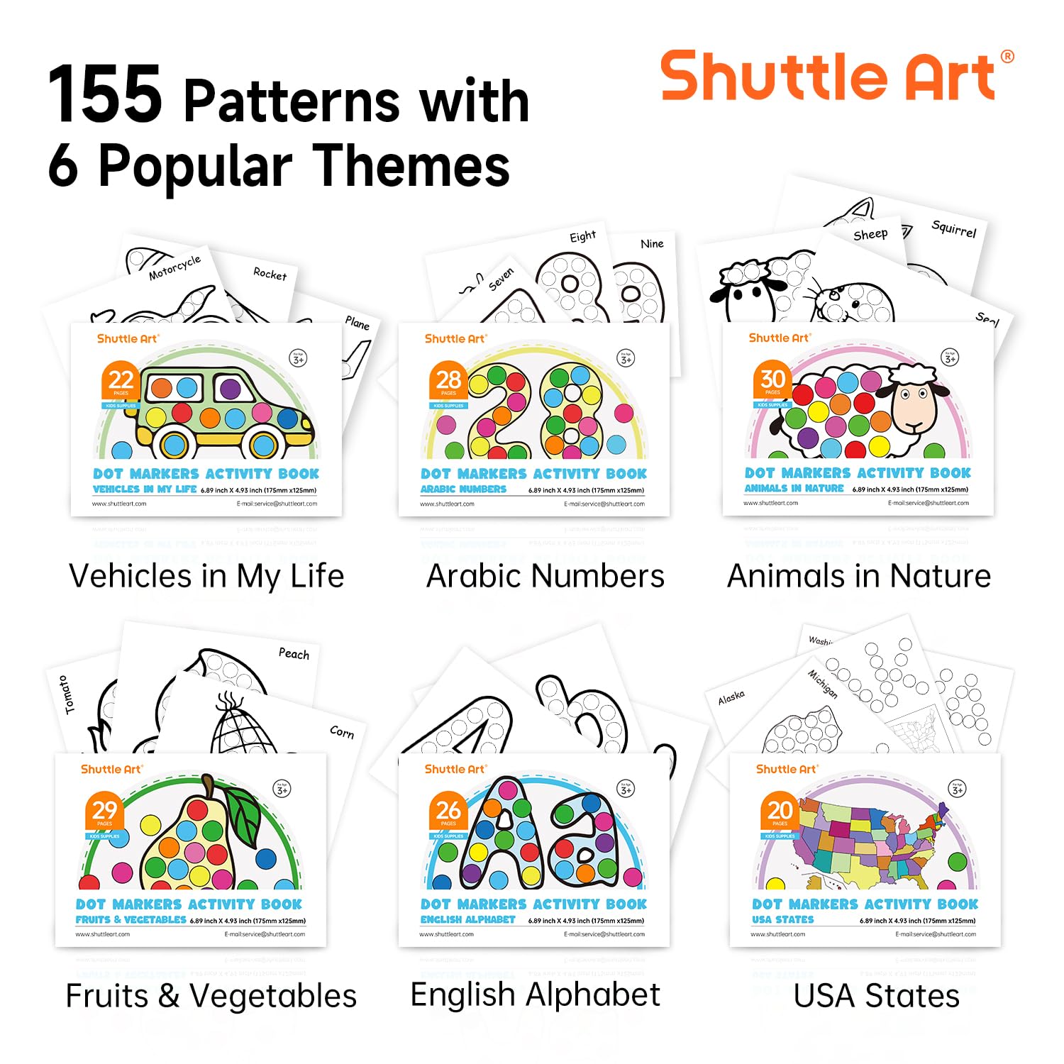 Foto 6 pulgar | Marcadores De Puntos Shuttle Art, Paquete De 48 Unidades, Lavables, 12 Colores, Con Libros - Venta Internacional.