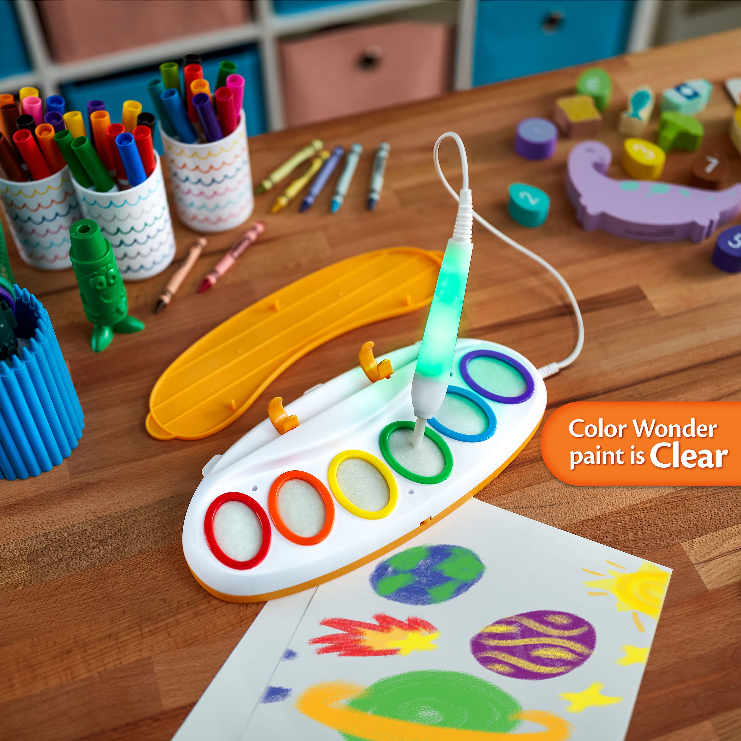 Foto 4 | Set de Pintura Crayola color Wonder Magic Light Brush Free - Venta Internacional