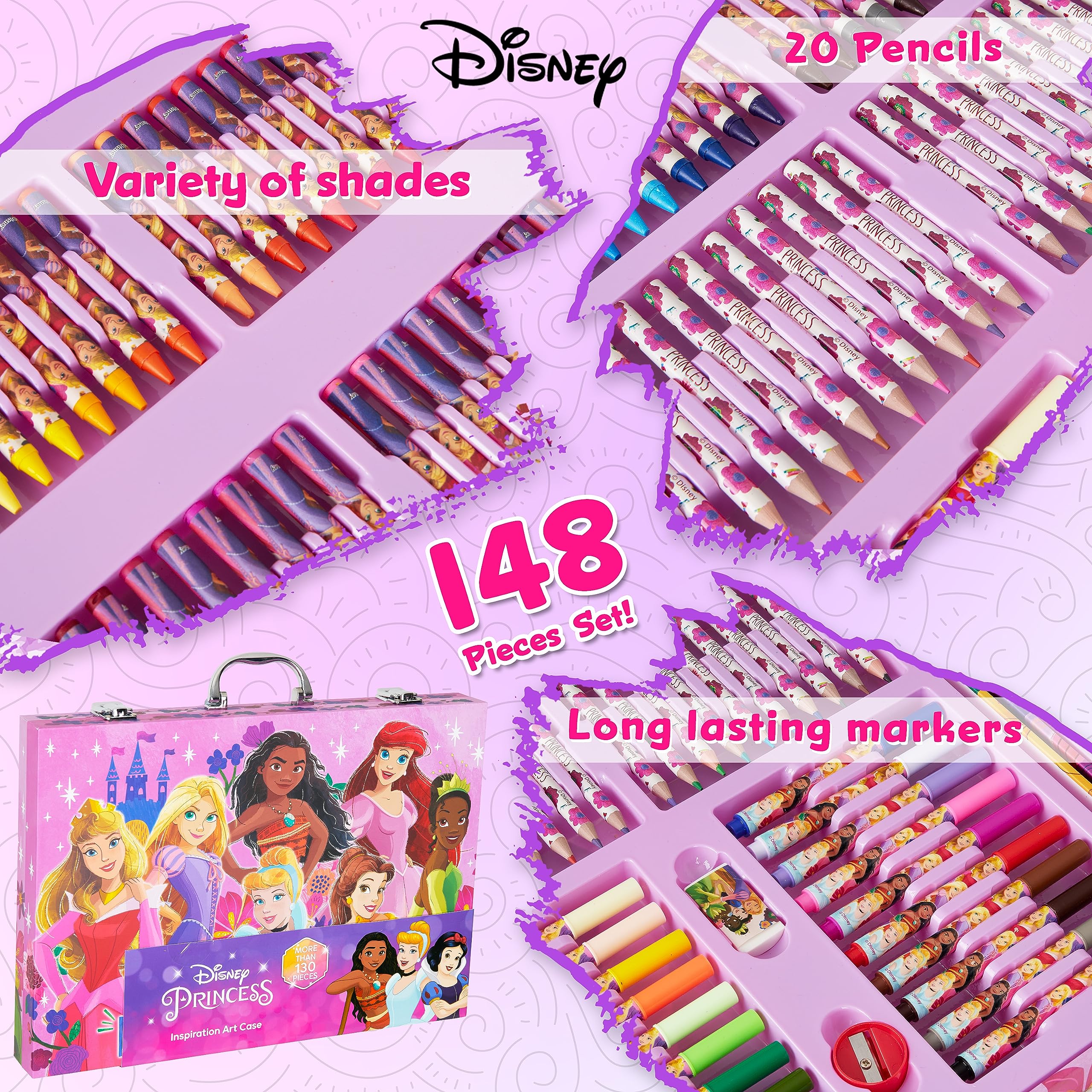 Foto 5 pulgar | Set De Arte Disney Stitch De Más De 130 Piezas Con Colores De Frozen - Venta Internacional.