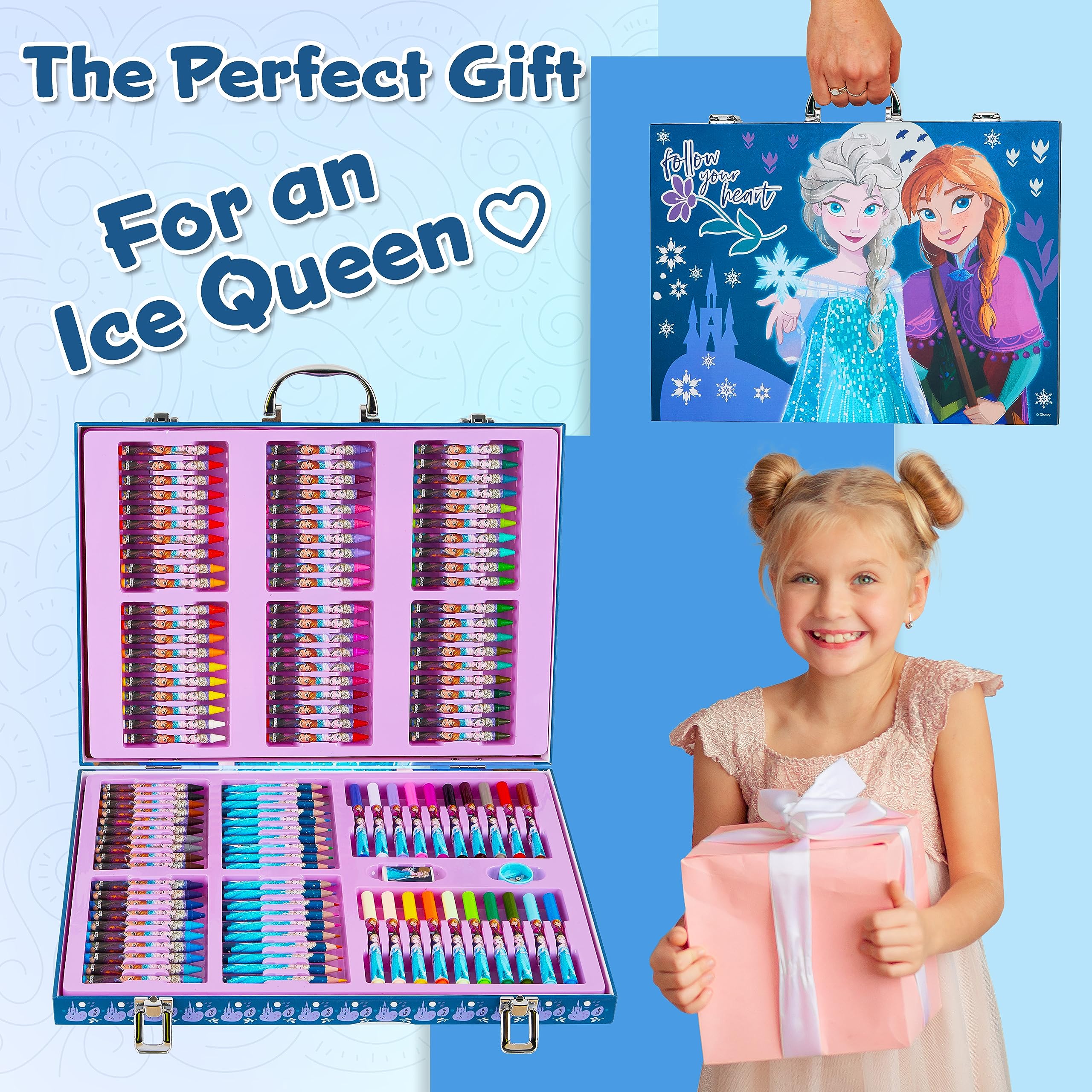Foto 4 pulgar | Set De Arte Disney Stitch De Más De 130 Piezas Con Frozen Coloring Kids - Venta Internacional.
