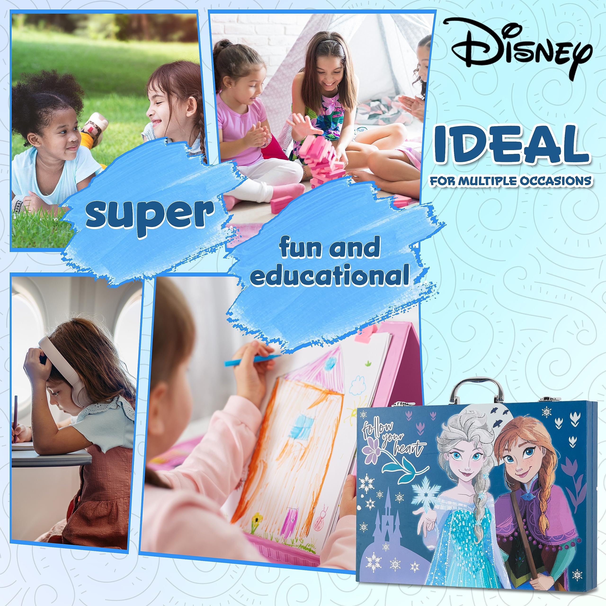 Foto 6 pulgar | Set De Arte Disney Stitch De Más De 130 Piezas Con Frozen Coloring Kids - Venta Internacional.