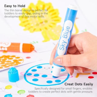 Foto 4 | Marcadores De Puntos Shuttle Art, 10 Colores, Lavables Para Niños Pequeños - Venta Internacional.