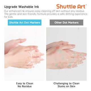 Foto 6 | Marcadores De Puntos Shuttle Art, 10 Colores, Lavables Para Niños Pequeños - Venta Internacional.