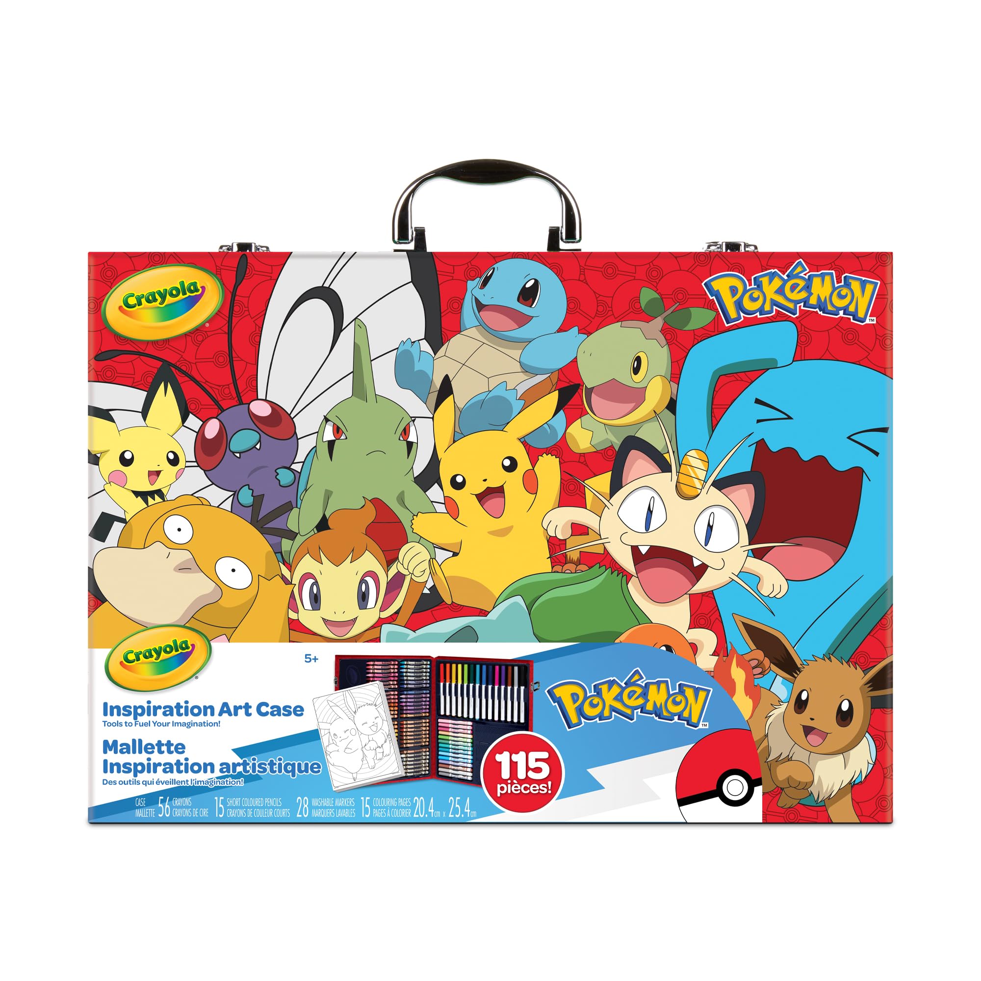 Foto 2 pulgar | Art Case Crayola Inspiration Pokémon Con 56 Crayones Y 15 Lápices - Venta Internacional.