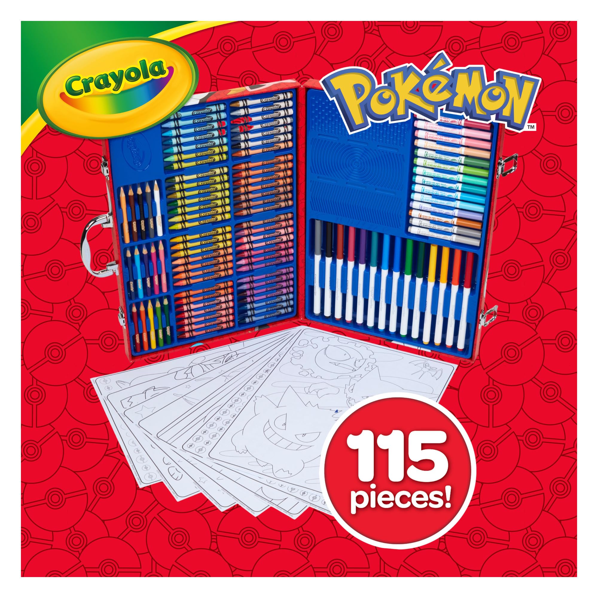 Foto 4 pulgar | Art Case Crayola Inspiration Pokémon Con 56 Crayones Y 15 Lápices - Venta Internacional.