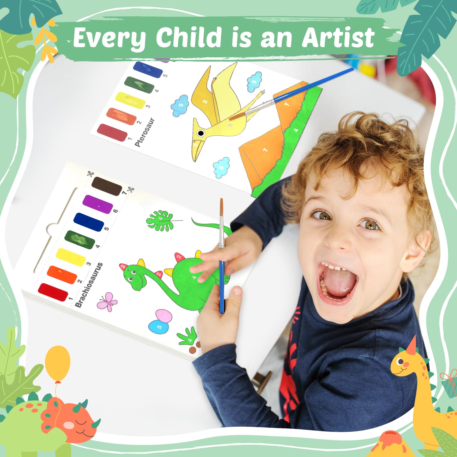 Foto 3 pulgar | Libro Para Colorear Al Agua Feredo Kids, Papel Artístico Para Pintar Y Dibujar - Venta Internacional.