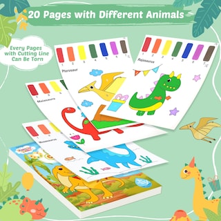 Foto 3 | Libro Para Colorear Al Agua Feredo Kids, Papel Artístico Para Pintar Y Dibujar - Venta Internacional.