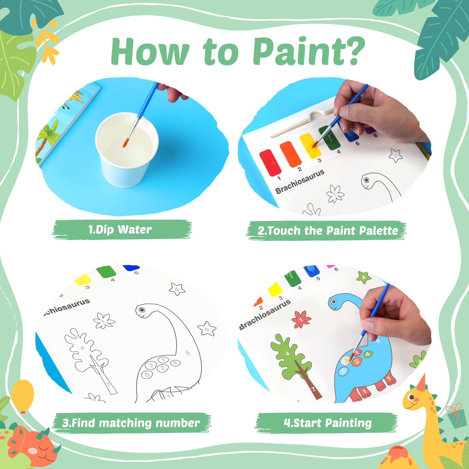 Foto 5 | Libro Para Colorear Al Agua Feredo Kids, Papel Artístico Para Pintar Y Dibujar - Venta Internacional.