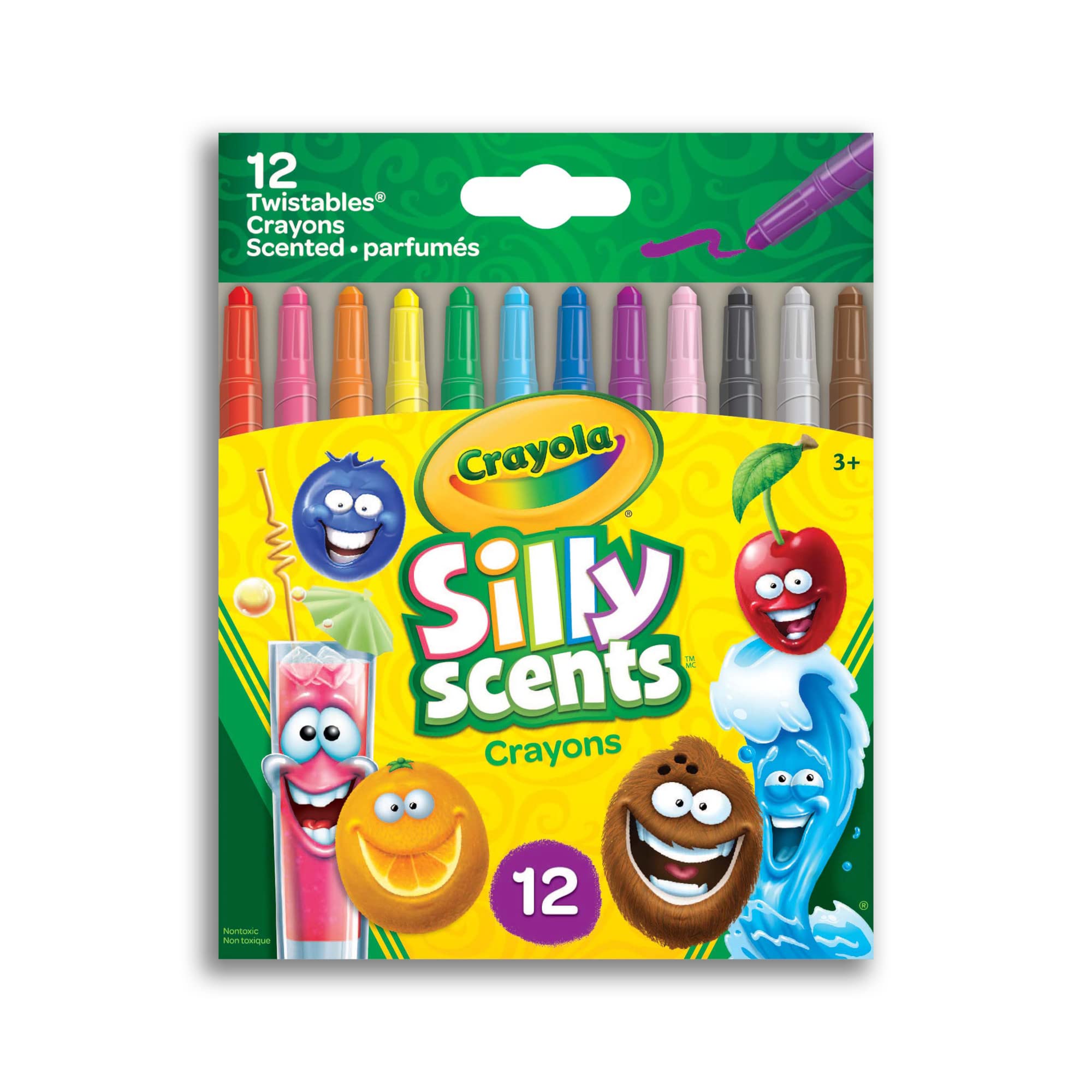 Crayola Silly Scents 12 Twistables Bilingües - Venta Internacional.