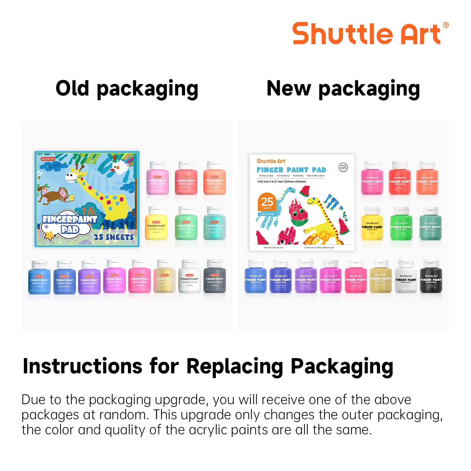 Foto 3 pulgar | Set De Pintura Para Dedos Shuttle Art, Paquete De 46 Niños Con 14 Colores, 60 Ml - Venta Internacional.